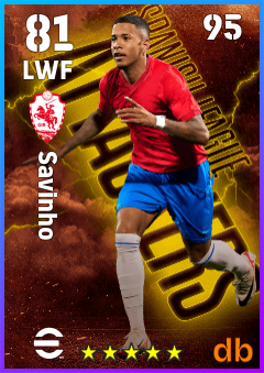 Savinho — LWF, OVR 81, MAX 95