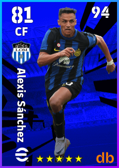 Alexis Sánchez — CF, OVR 81, MAX 94