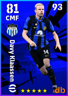 Davy Klaassen — CMF, OVR 81, MAX 93