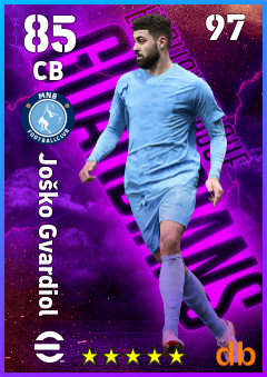 Joško Gvardiol — CB, OVR 85, MAX 97