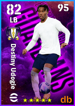 Destiny Udogie — LB, OVR 82, MAX 95