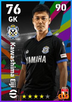 Kawashima Eiji — GK, OVR 76, MAX 90