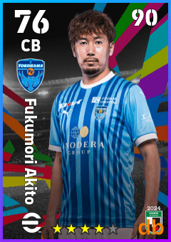 Fukumori Akito — CB, OVR 76, MAX 90