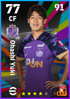Ohashi Yuki — CF, OVR 77, MAX 91