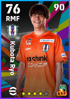 Kubota Ryo — RMF, OVR 76, MAX 90