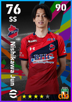 Nishikawa Jun — SS, OVR 76, MAX 90
