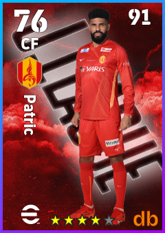 Patric — CF, OVR 76, MAX 91