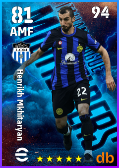 Henrikh Mkhitaryan — AMF, OVR 81, MAX 94