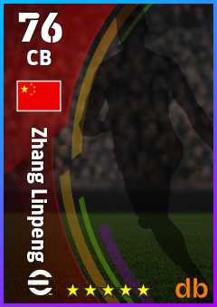 Zhang Linpeng — CB, OVR 76, MAX 76