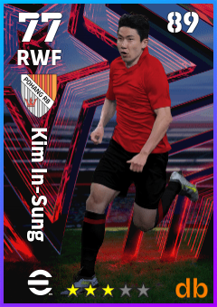 Kim In-Sung — RWF, OVR 77, MAX 89