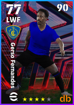 Gerso Fernandes — LWF, OVR 77, MAX 90