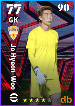 Jo Hyeon-Woo — GK, OVR 77, MAX 90