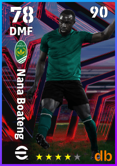 Nana Boateng — DMF, OVR 78, MAX 90