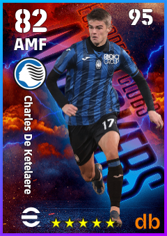 Charles De Ketelaere — AMF, OVR 82, MAX 95