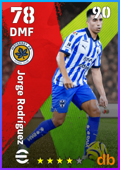 Jorge Rodríguez — DMF, OVR 78, MAX 90