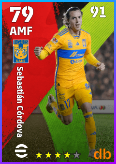 Sebastián Córdova — AMF, OVR 79, MAX 91