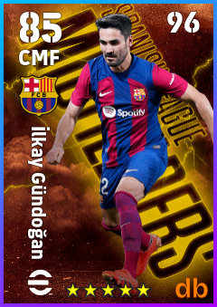 İlkay Gündoğan — CMF, OVR 85, MAX 96
