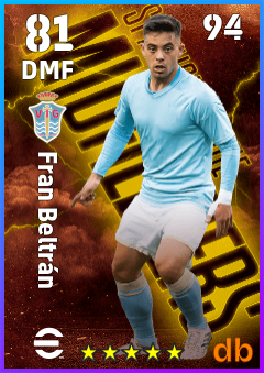 Fran Beltrán — DMF, OVR 81, MAX 94