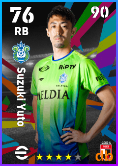 Suzuki Yuto — RB, OVR 76, MAX 90
