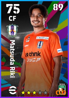 Matsuda Riki — CF, OVR 75, MAX 89
