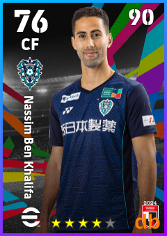 Nassim Ben Khalifa — CF, OVR 76, MAX 90