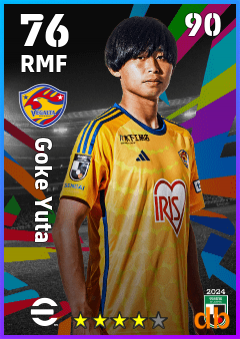 Goke Yuta — RMF, OVR 76, MAX 90