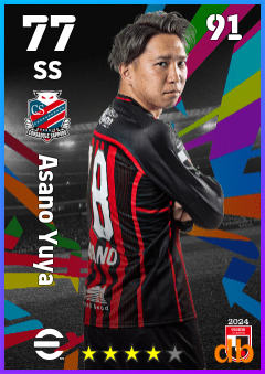 Asano Yuya — SS, OVR 77, MAX 91