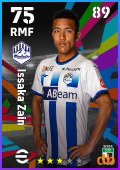 Issaka Zain — RMF, OVR 75, MAX 89