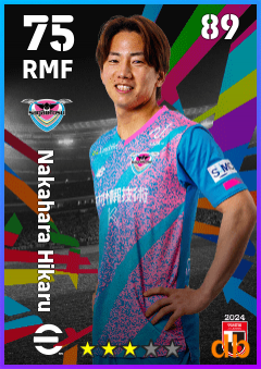 Nakahara Hikaru — RMF, OVR 75, MAX 89