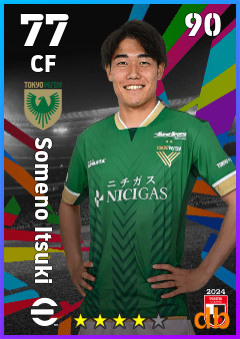 Someno Itsuki — CF, OVR 77, MAX 90