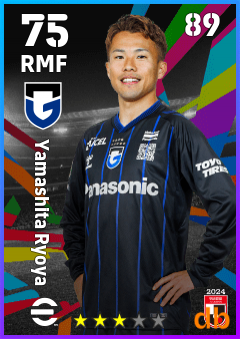 Yamashita Ryoya — RMF, OVR 75, MAX 89