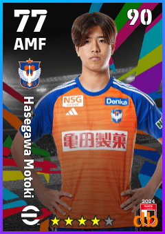 Hasegawa Motoki — AMF, OVR 77, MAX 90