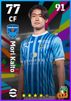 Mori Kaito — CF, OVR 77, MAX 91