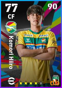 Komori Hiiro — CF, OVR 77, MAX 90
