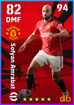 Sofyan Amrabat eFootball player card