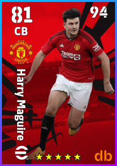Harry Maguire — CB, OVR 81, MAX 94