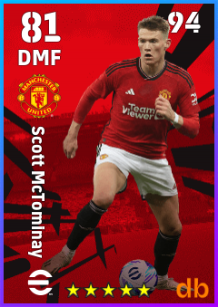 Scott McTominay — DMF, OVR 81, MAX 94
