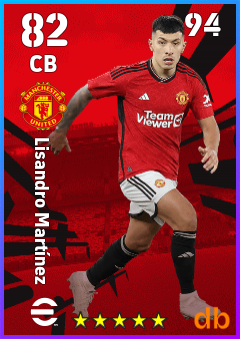 Lisandro Martínez eFootball player card