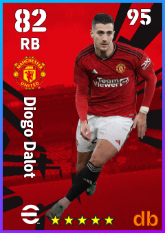 Diogo Dalot — RB, OVR 82, MAX 95