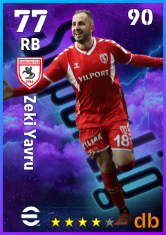 Zeki Yavru — RB, OVR 77, MAX 90