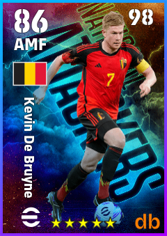 Kevin De Bruyne — AMF, OVR 86, MAX 98