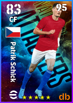 Patrik Schick — CF, OVR 83, MAX 95