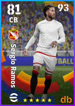 Sergio Ramos — CB, OVR 81, MAX 93