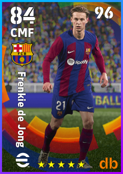 Frenkie de Jong — CMF, OVR 84, MAX 96