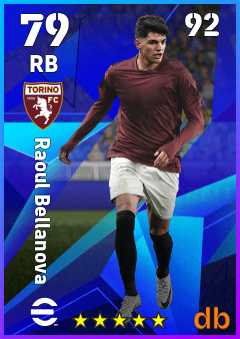 Raoul Bellanova — RB, OVR 79, MAX 92