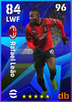 Rafael Leão — LWF, OVR 84, MAX 96