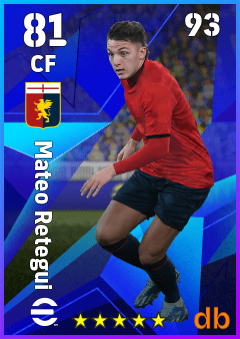 Mateo Retegui eFootball player card