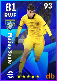 Matìas Soulè — RWF, OVR 81, MAX 93