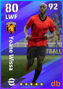 Yoane Wissa — LWF, OVR 80, MAX 92