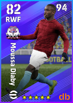 Moussa Diaby — RWF, OVR 82, MAX 94